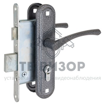 Замок врезной цилиндровый с ручками
 СТАНДАРТ Россия ЗВ4-3.07С серебро-0