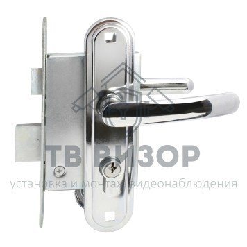 Замок врезной цилиндровый с ручками
 СТАНДАРТ Россия ЗВ4-7.02С цвет хром-0