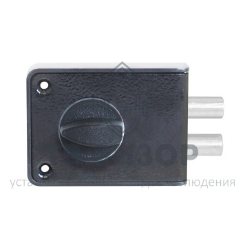 Замок накладной цилиндровый
 СТАНДАРТ Россия ЗН1-3-1С чёрный-0