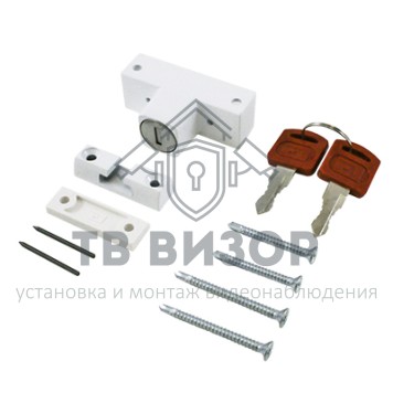 Замок накладной блокирующий на окна
 АЛЛЮР ЗНБ-1А ДЕТСКИЙ БЛОКИРУЮЩИЙ на окна-0