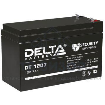 Аккумуляторная батарея
 Аккумулятор 12В 7 А∙ч (DT 1207)-0