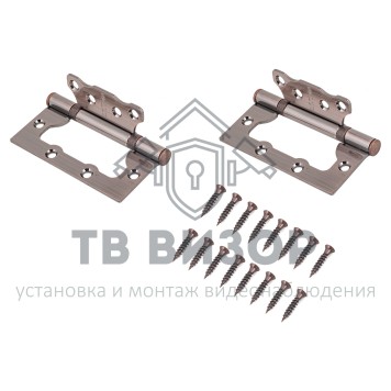 Петля накладная (без врезки)
 АЛЛЮР 100х75 2BB AC-0