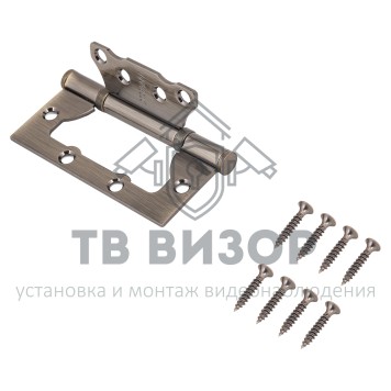 Петля накладная (без врезки)
 СТАНДАРТ 100х75х2,5мм 2BB AB-0