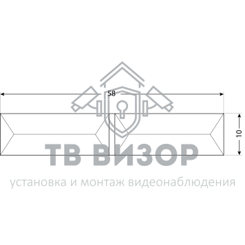 Петля приварная
 АЛЛЮР 10х58-1