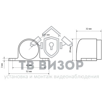 Упор дверной
 СТАНДАРТ 8501 SN-1