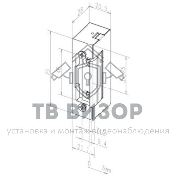Защёлка электромеханическая
 EFF-EFF 37RR--------E91-1