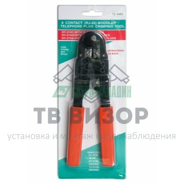 
 Кримпер для обжима компьютерный 8P8C (ht-210N) REXANT (12-3451)-1
