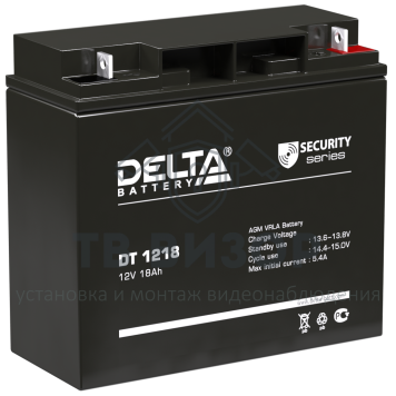 Аккумуляторная батарея
 Аккумулятор 12В 18 А∙ч (DT 1218)-0