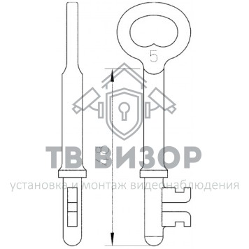 Замок врезной сувальдный
 2014/04024304690-2