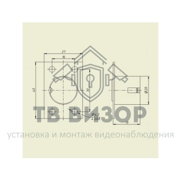 Замок мебельный
 Promix-SM131.00-00-4