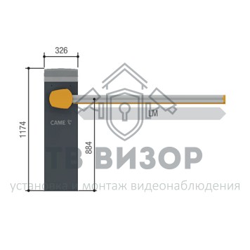 Тумба шлагбаума
 GPX40MGS (803BB-0120)-2