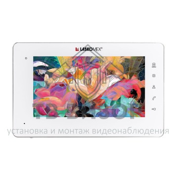 Монитор видеодомофона
 E-1260 Pl/Wt/Si белый с серебристой пластиковой рамкой-0