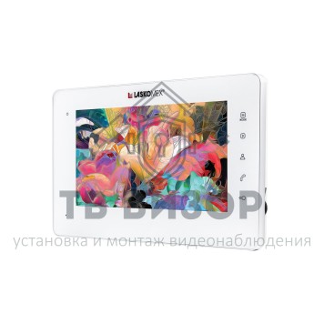 Монитор видеодомофона
 E-1260 Pl/Wt/Si белый с серебристой пластиковой рамкой-2