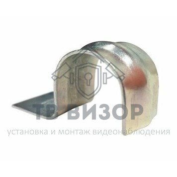 Держатель
 Скоба металлическая однолапковая СМО 16-17 для монтажного пистолета (без отверстий) (100 шт/уп) Промрукав-0