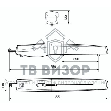 Привод для распашных ворот
 SWN20B-1