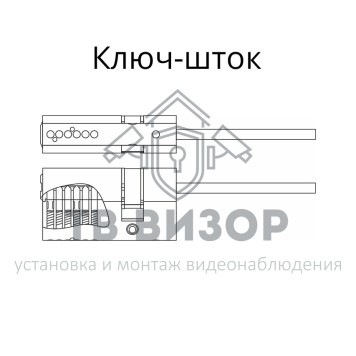 Механизм цилиндровый со штоком
 