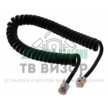 Шнур
 Шнур витой трубочный 2М телефонный черный REXANT (18-2023)-0