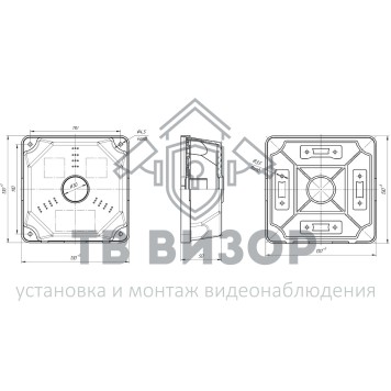 Коробка монтажная
 КМ-1-1