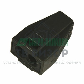 Клемма
 Экспресс-клемма с пастой, 2-проводная до 2,5 мм², серая (100 шт/уп) (773-302) REXANT (07-3020)-2