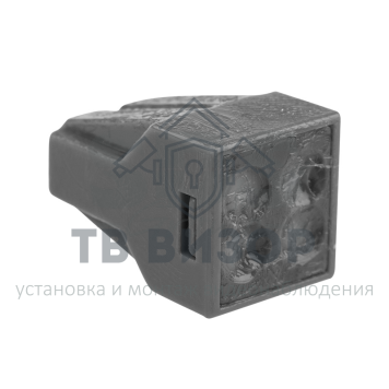 Клемма
 Экспресс-клемма с пастой, 4-проводная до 2,5 мм², серая (773-304) REXANT (07-3040)-0