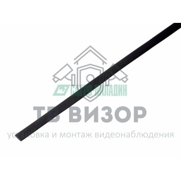 Термоусадка
 6.0 / 3.0 мм 1м термоусадка черная  REXANT (20-6006)-0
