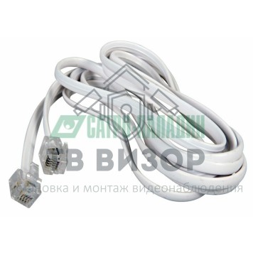 Шнур
 Телефонный удлинитель  3М  белый  REXANT (18-3031)-1