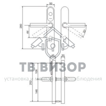 Замок электронный
 Eurolock EHT net (72мм)-1
