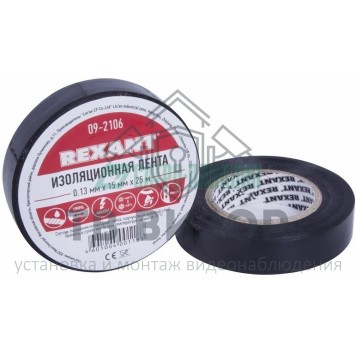 Лента изоляционная
 Изолента 15 мм х 25 м, черная (упак. 5 роликов) REXANT (09-2106)-0