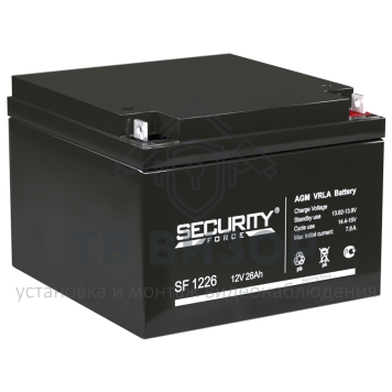Аккумуляторная батарея
 Аккумулятор 12В 26 А∙ч (SF 1226)-0