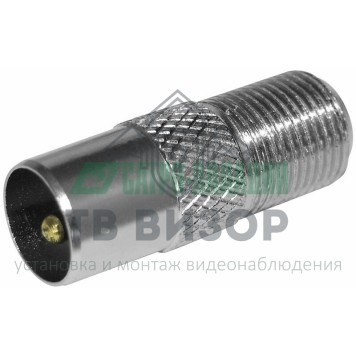 Переходник
 ПЕРЕХОД  гнездо F - штекер TV  REXANT (05-4303)-1