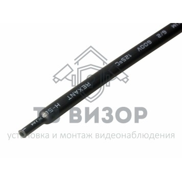 Термоусадка
 Клеевая 6.0 / 2.0мм (3:1) 1м термоусадка  черная  REXANT (20-6008)-0
