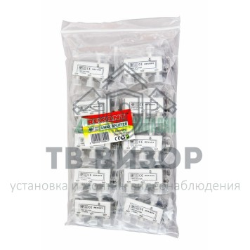 Делитель
 ДЕЛИТЕЛЬ ТВ х 3 под F разъём 5-1000 МГц REXANT (05-6002)-1