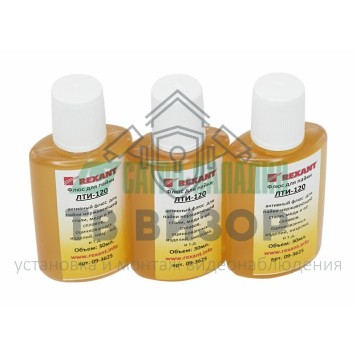 Флюс
 Флюс для пайки ЛТИ-120 30 мл REXANT (09-3625)-1