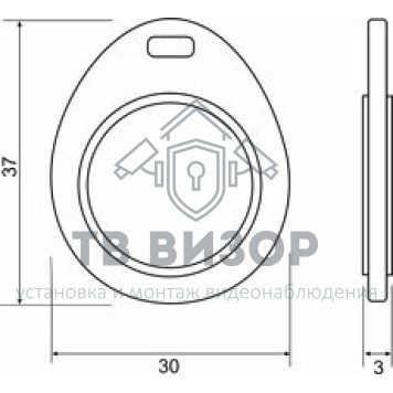 Бесконтактный брелок
 IL-07T сине-белый-1
