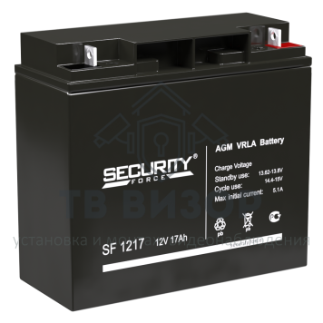 Аккумуляторная батарея
 Аккумулятор 12В 17 А∙ч (SF 1217)-0