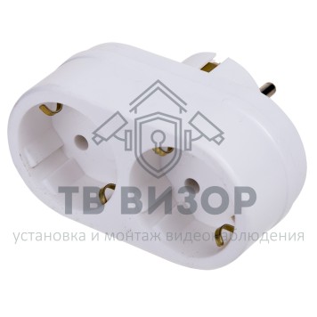 Двойник
 Двойник электрический, 16 А, с заземлением, белый REXANT (11-1075)-0