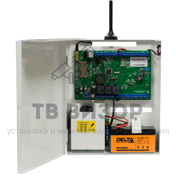 Прибор приёмно-контрольный
 S632-2GSM-BK24-W (под АКБ 1,2Ач, цвет белый)-0