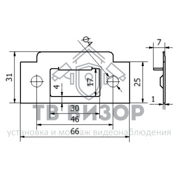 Замок электромеханический
 TS-EML300-2