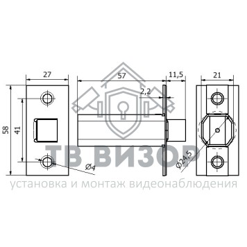 Замок электромеханический
 TS-EML300-1