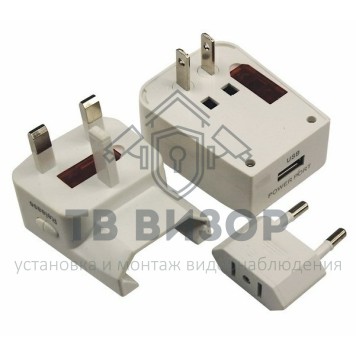 Адаптер сетевой
 Адаптер сетевой с зарядкой устройств USB REXANT (11-1051)-0