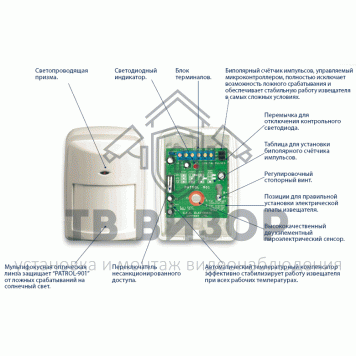 Извещатель охранный объемный
 PATROL-903-2