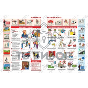 Плакат
 Плакаты Пожарная безопасность, бумага-0