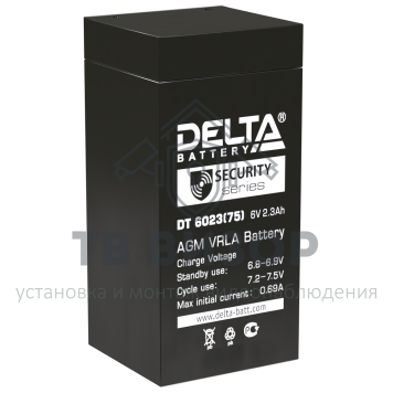 Аккумуляторная батарея
 Аккумулятор 6В 2.3 А∙ч (DT 6023)-0