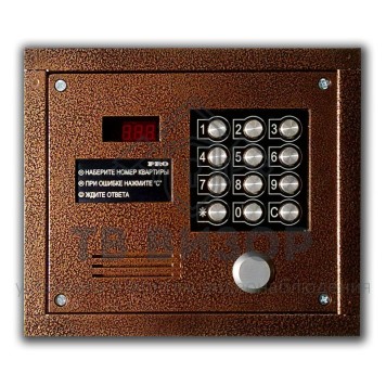 Вызывная аудиопанель
 PRO-EM (медный антик)-0