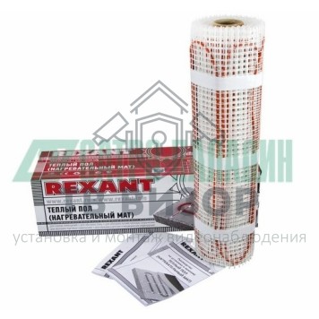 
 Теплый пол (нагревательный МАТ), площадь  0,7 м2 (0,5 х 1,4 метра), 112Вт, (двух жильный) REXANT (51-0501)-0