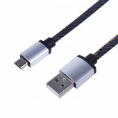 
 USB кабель MicroUSB, шнур в джинсовой оплетке REXANT (18-4242) кратно 10 шт