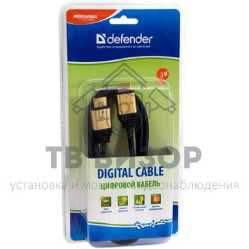 Шнур
 Defender HDMI-HDMI PROFESSIONAL зол.контакты [HDMI-06PRO], 1.8м-0