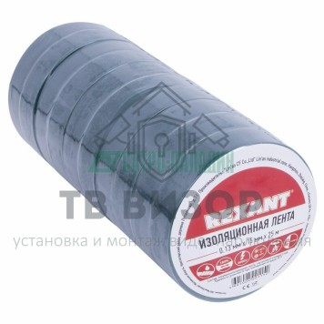 Лента изоляционная
 Изолента 15 мм х 20 м, зеленая (упак. 10 роликов) REXANT (09-2603)-1