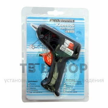 
 Пистолет клеевой 15 Вт Ø 7 мм малый (блистер) PROconnect (12-0102)-1