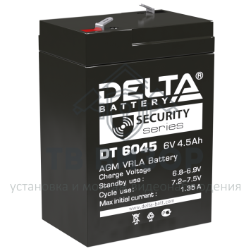 Аккумуляторная батарея
 Аккумулятор 6В 4.5 А∙ч (DT 6045)-0